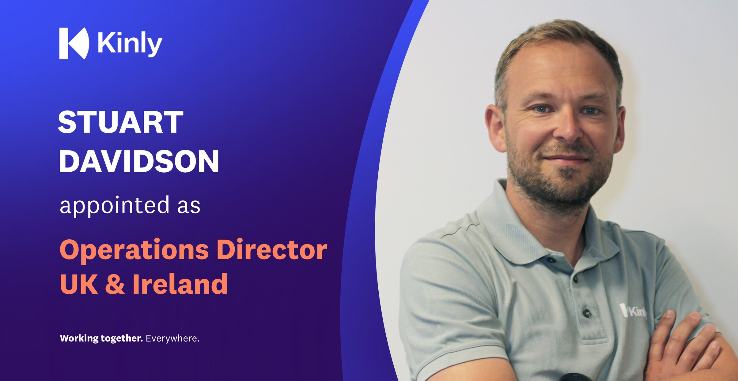 Kinly promotes Stuart Davidson to spearhead Operations in the UK&I